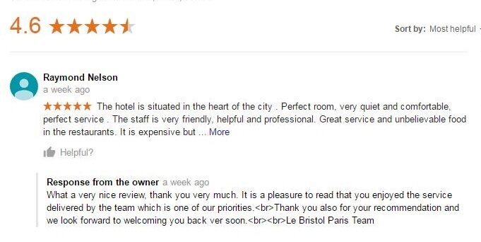 Issue with reviews paris.JPG
